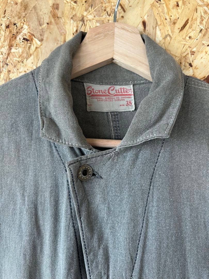 40s ブラックコバート オールインワン 黒シャン ツナギ 月桂樹ボタン