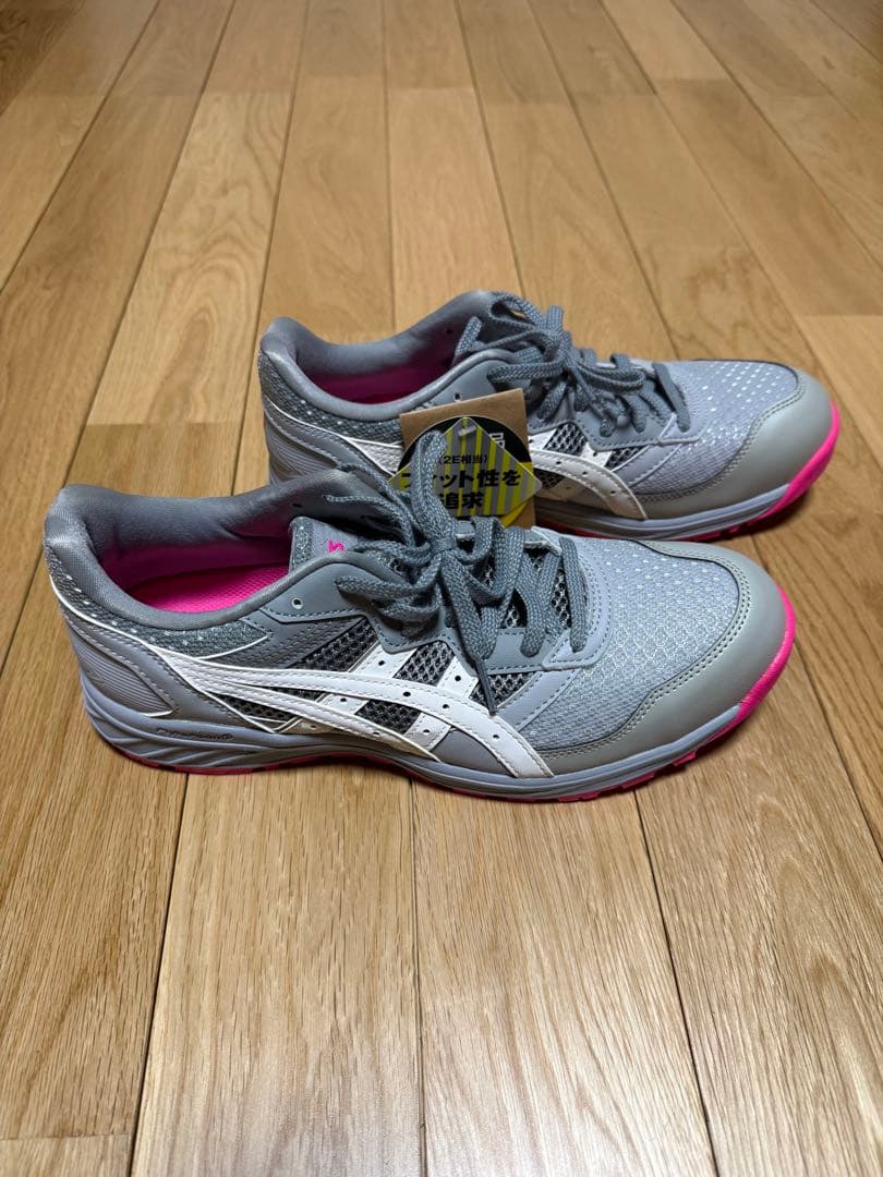 ASICS 安全靴 26.0cm CP210 ミッドグレー×ホワイト