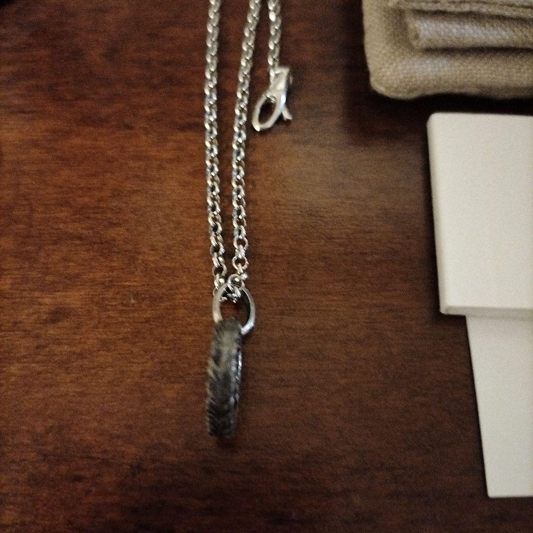 GUCCI シルバーネックレス GGロゴ