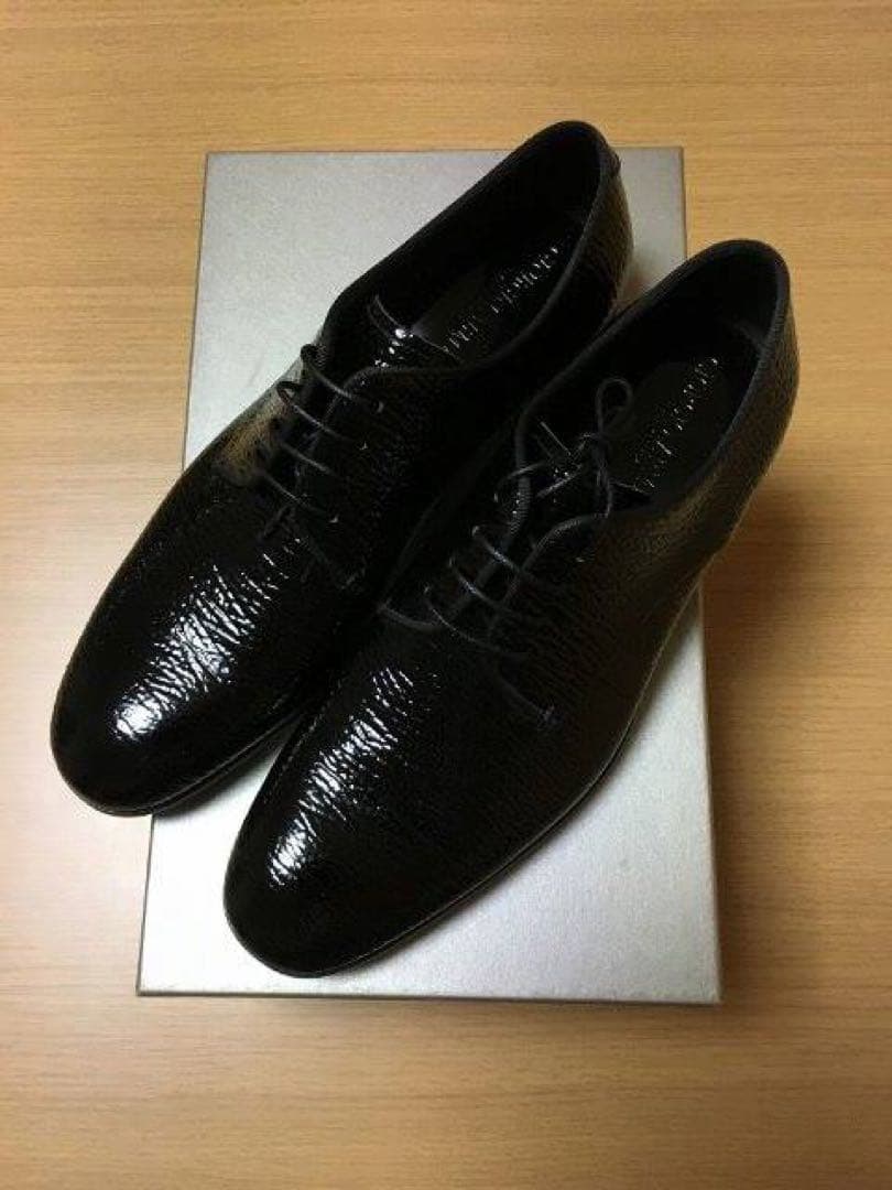 GIORGIO ARMANI エナメルドレスシューズ