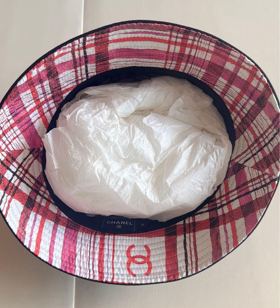 CHANEL バケットハット　ビーズ刺繍　M