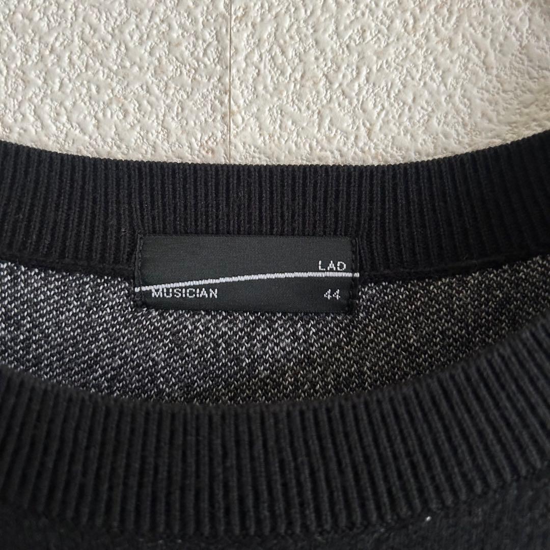 LAD MUSICIAN ラッドミュージシャン ニット 花柄 コットン 黒