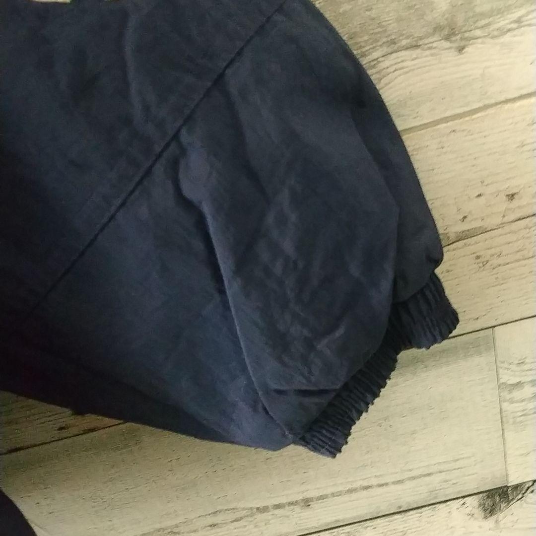 90s アディダス 刺繍ロゴ アームロゴ スリーライン 中綿 ナイロンジャケット