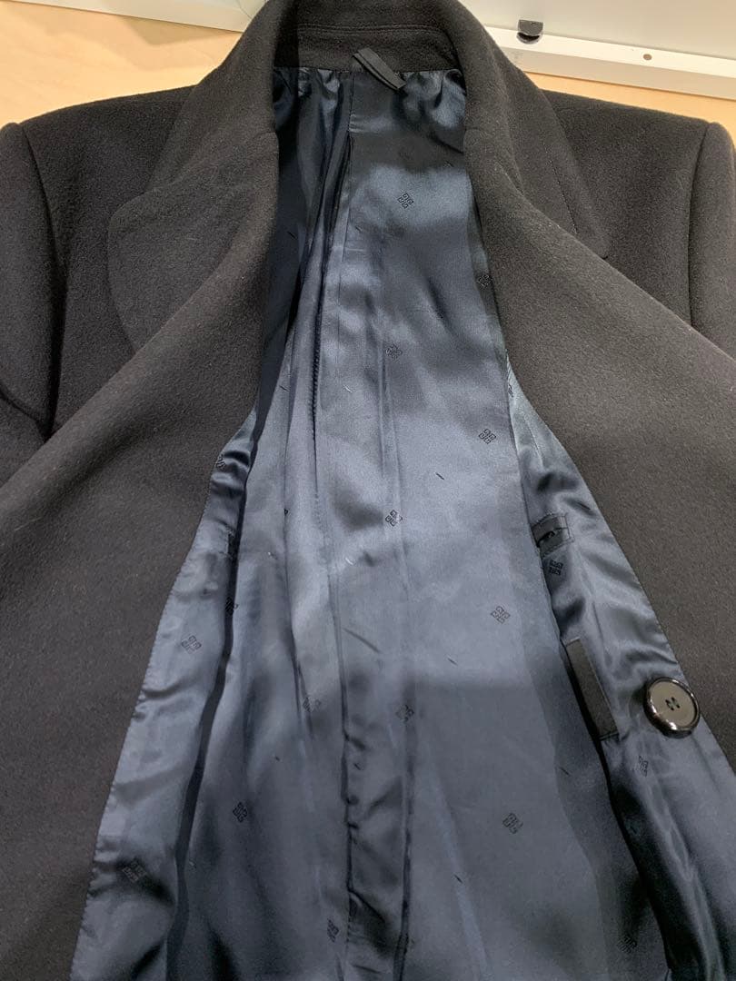 GIVENCHY ウールカシミヤ 8ボタン ピーコート