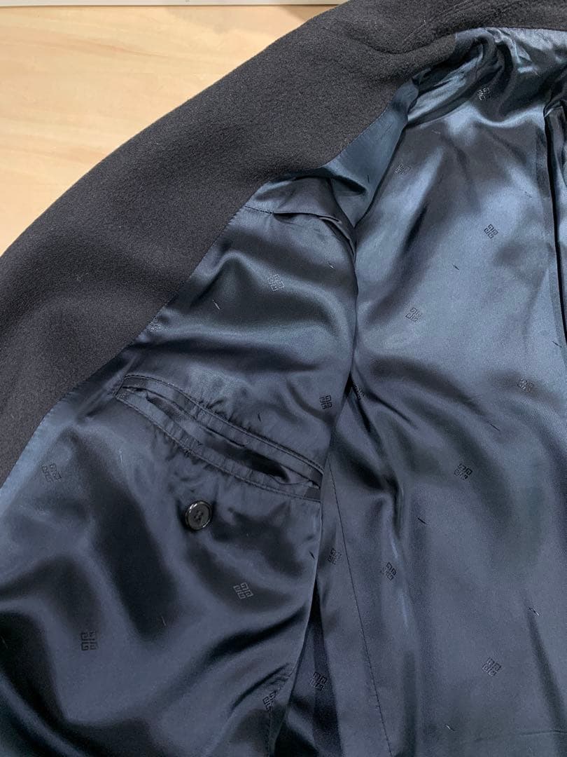 GIVENCHY ウールカシミヤ 8ボタン ピーコート