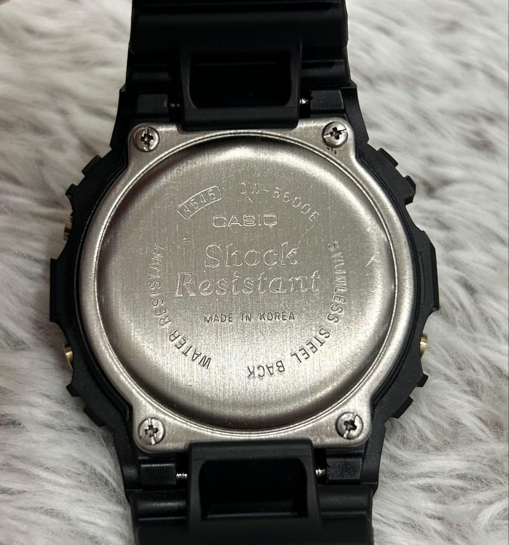 アッツG-SHOCK DW-5600Eゴールド液晶 FOXFIRE