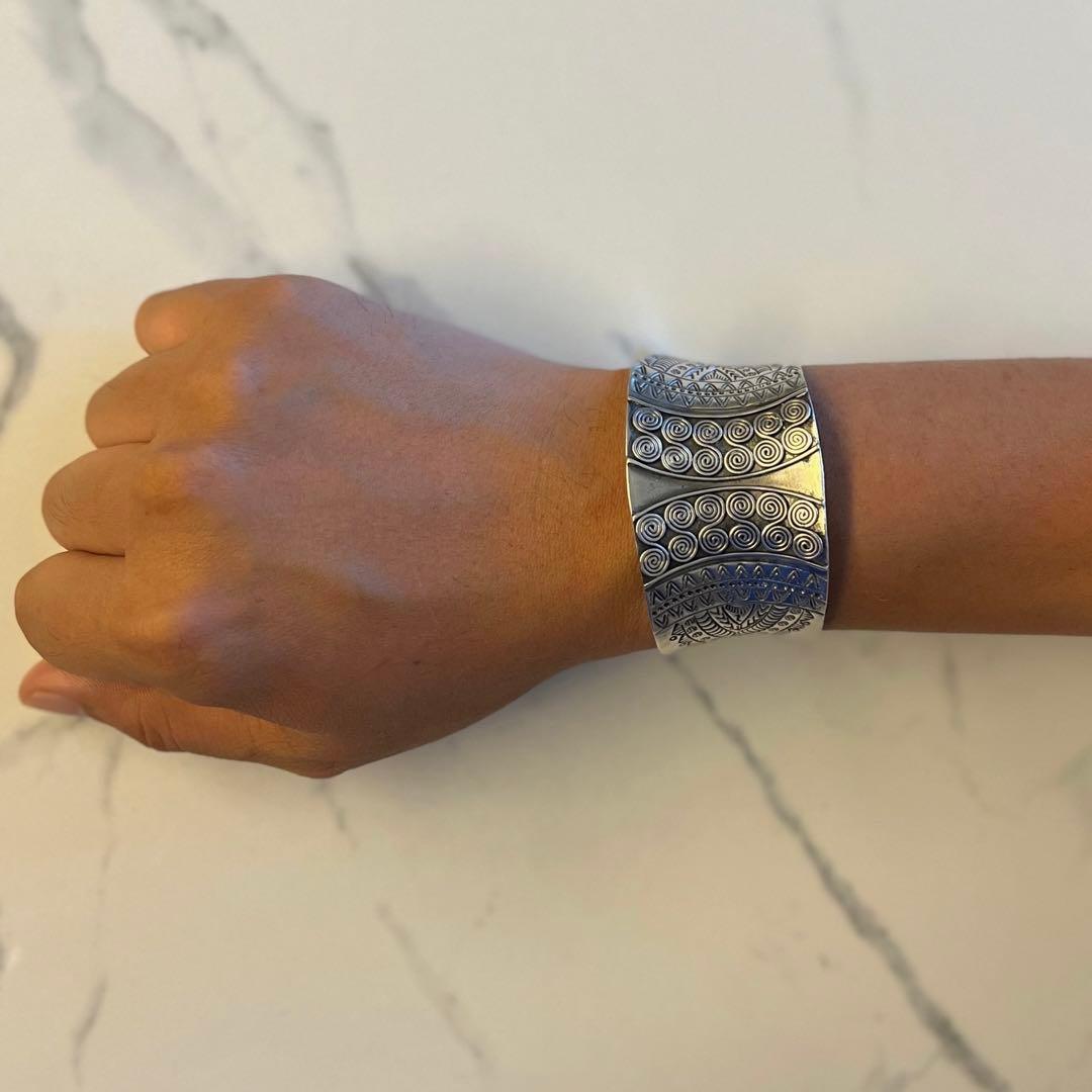 【新品】カレンシルバー｜カレン族｜バングル｜男女兼用