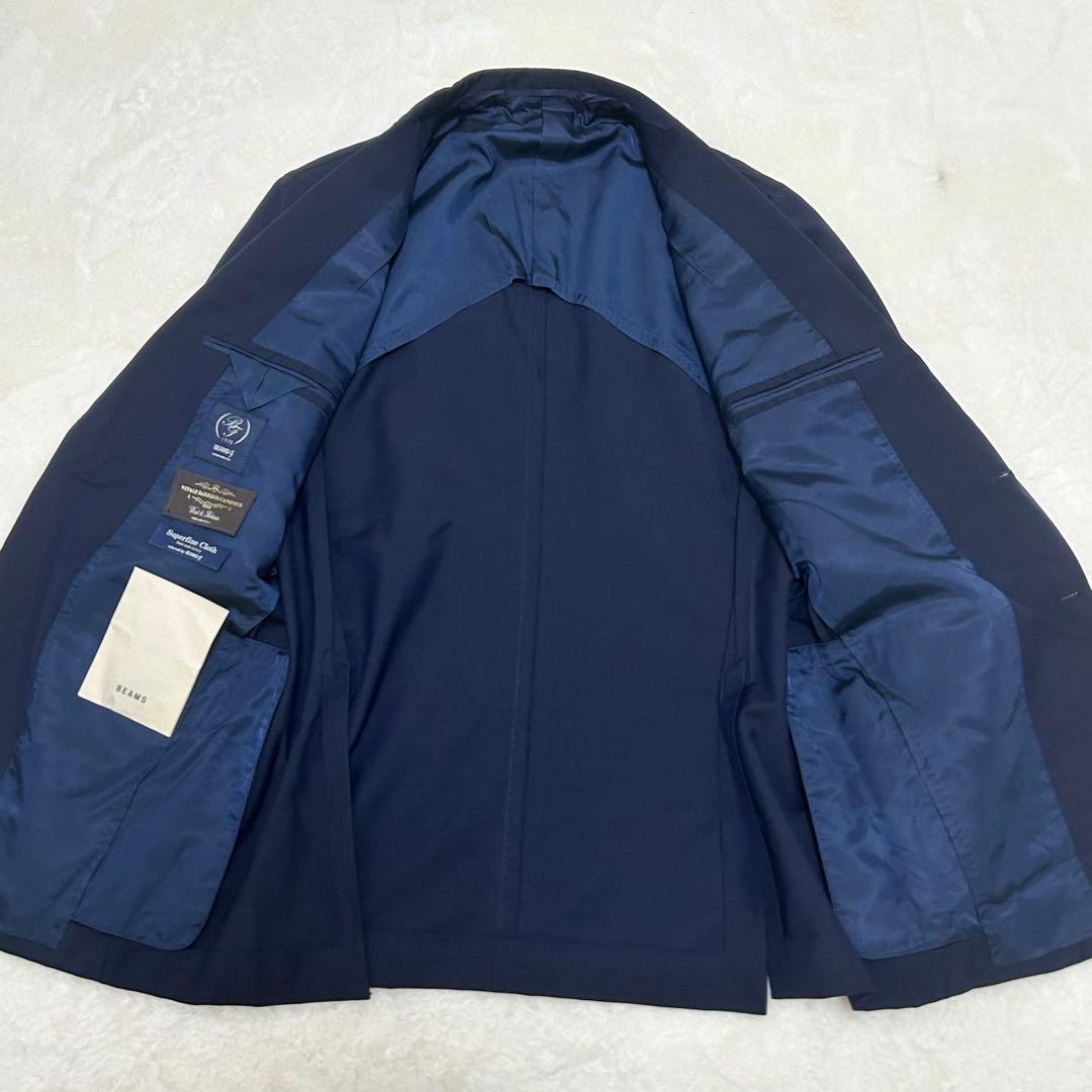 【極美品】ビームスエフ カノニコ スーツ セットアップ ネイビー XL