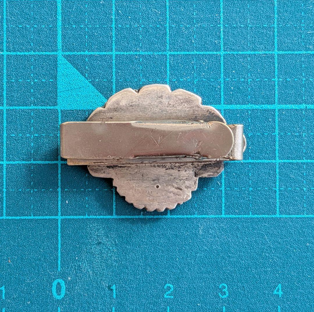 ZUNI サンフェイス ターコイズ シェル オニキス ネクタイピン クリップ