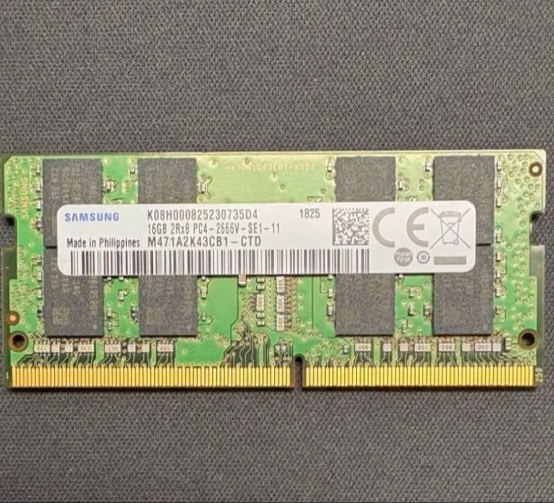 【最終価格】SAMSUNG DDR4 16GB ノートPC用メモリ