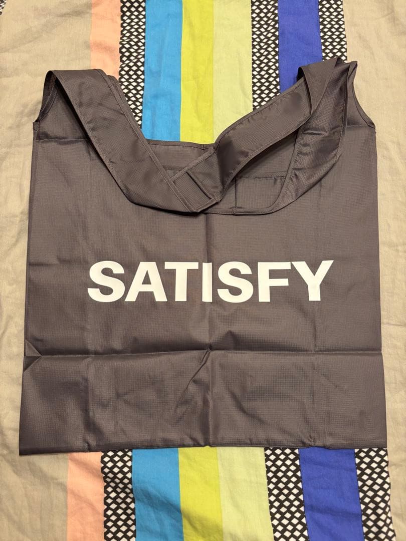 SATISFY グレー エコバッグ