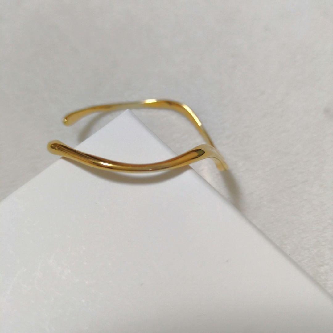 ete ウォーターフロー バングル　ゴールド　ブレスレット　エテ　美品