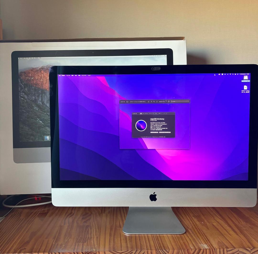 Macデスクトップ iMac Retina 5K, 27inch, Late2015Monterey