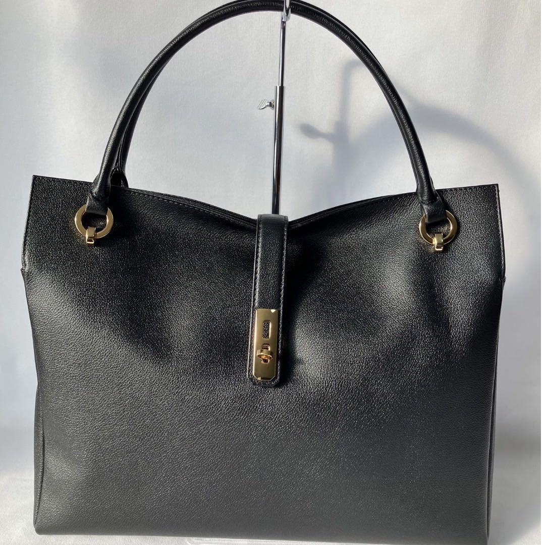 新品未使用　濱野皮革工藝　HAMANO グレースディライトトート　黒　高市総理