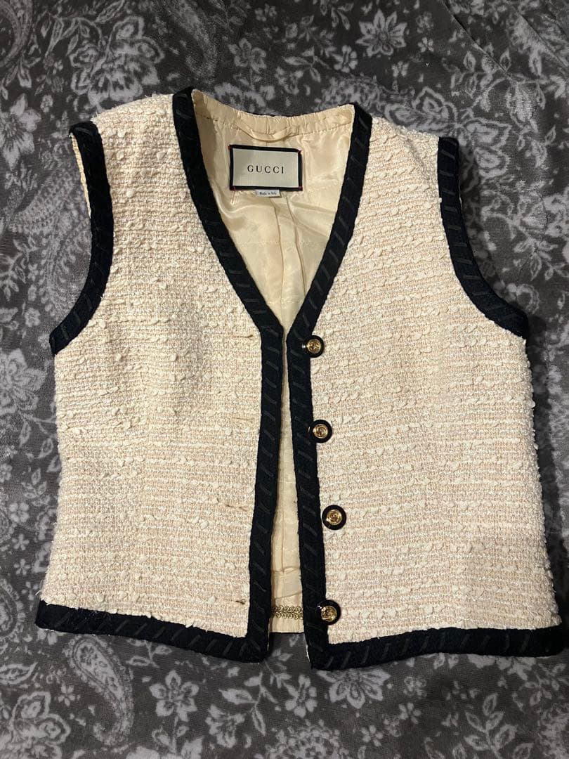 gucci ツイードベスト