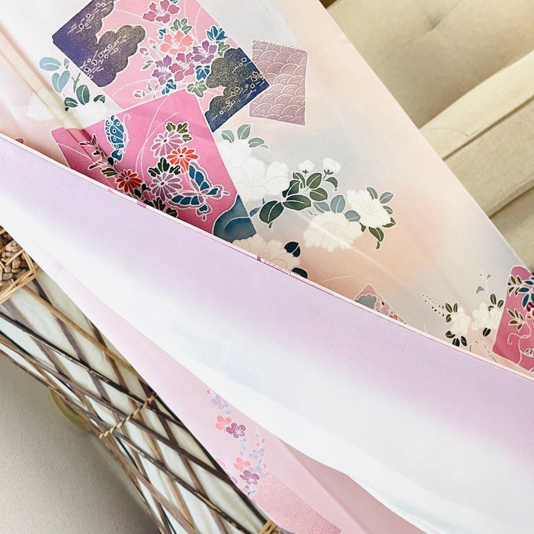 桜色 友禅 4点 フルセット 訪問着 入学式 卒業式 入園式 春 秋 冬