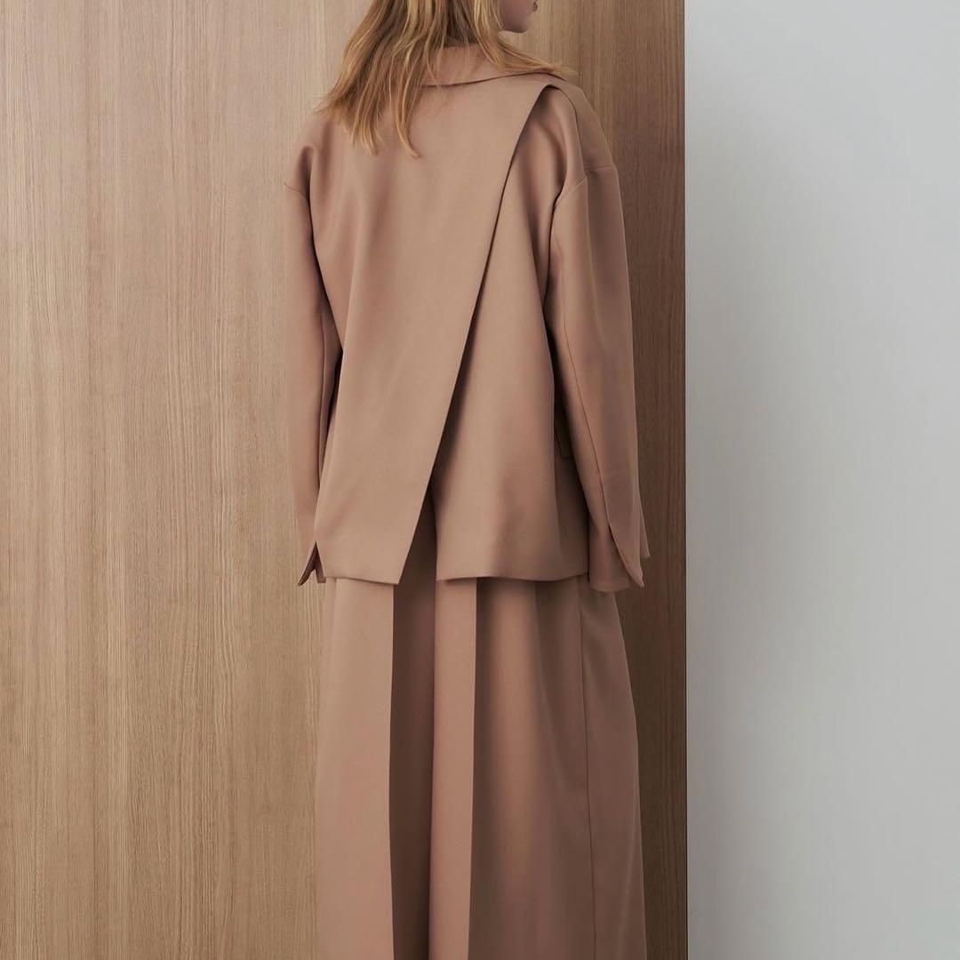 オーバーサイズテーラードジャケット ベージュ ELENDEEK