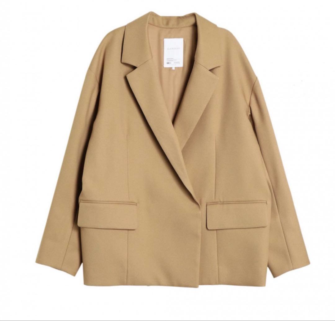 オーバーサイズテーラードジャケット ベージュ ELENDEEK