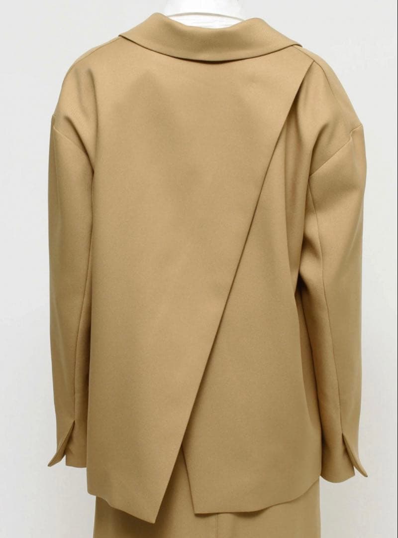 オーバーサイズテーラードジャケット ベージュ ELENDEEK