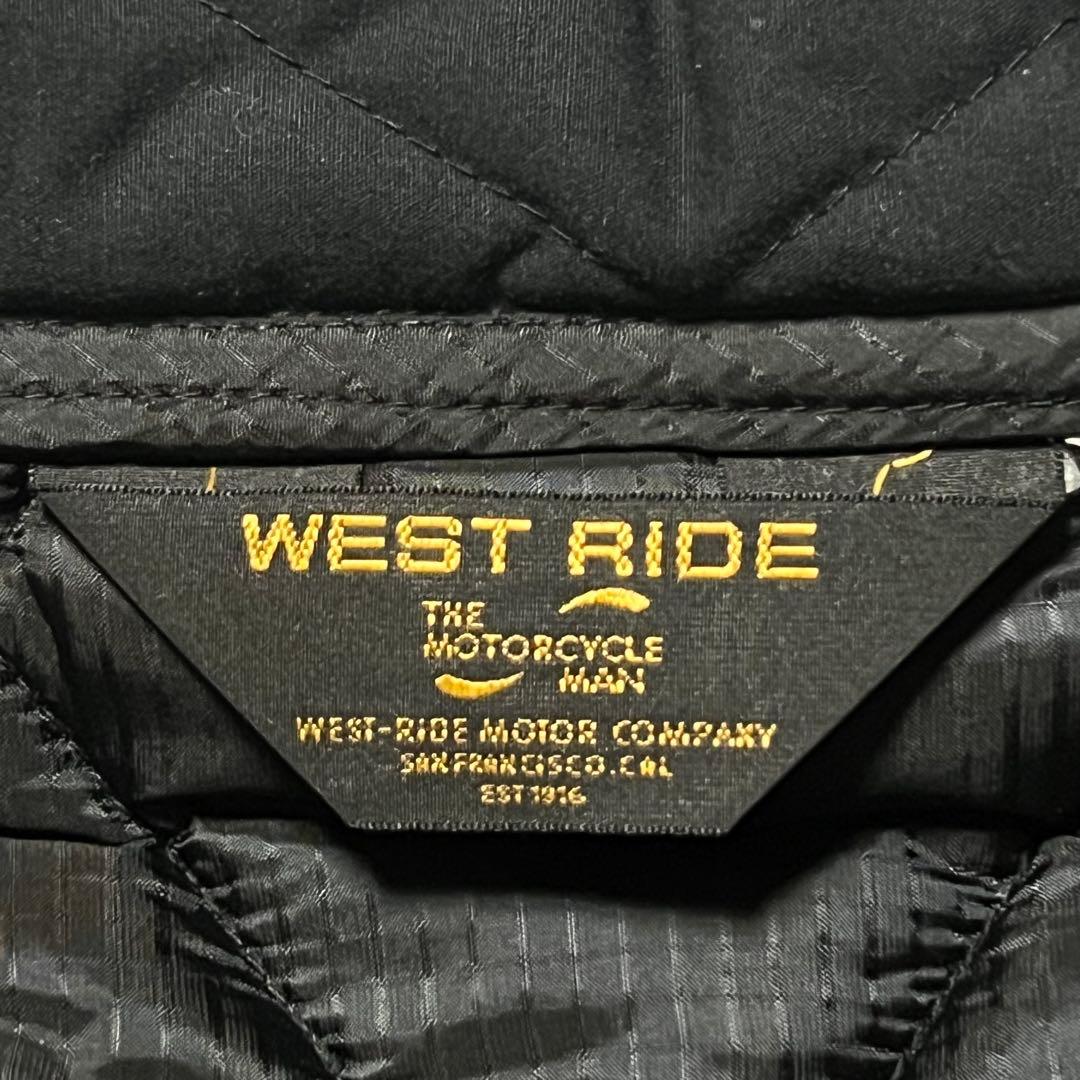 WESTRIDE VEST ウエストライド キルティングベスト ブラック