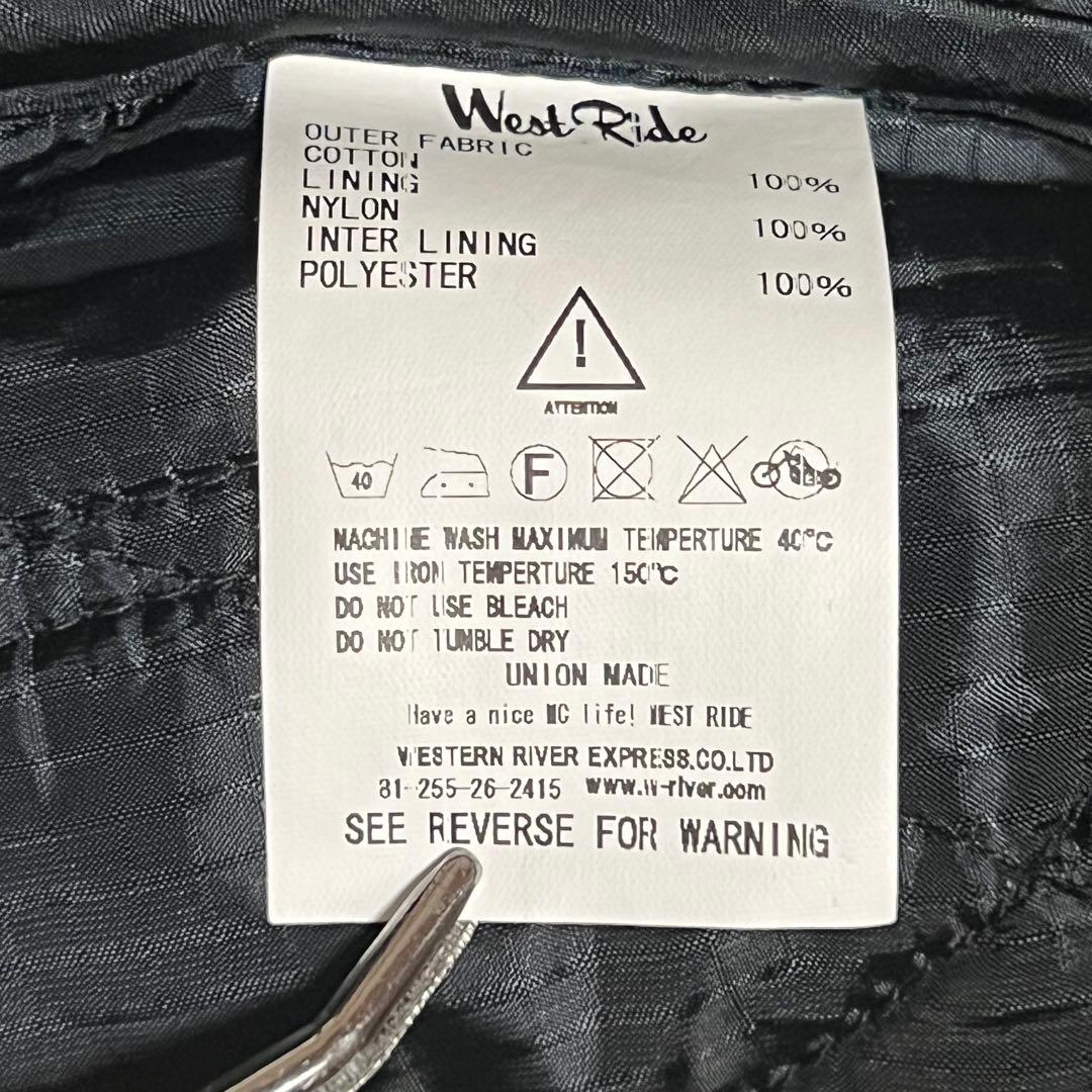 WESTRIDE VEST ウエストライド キルティングベスト ブラック