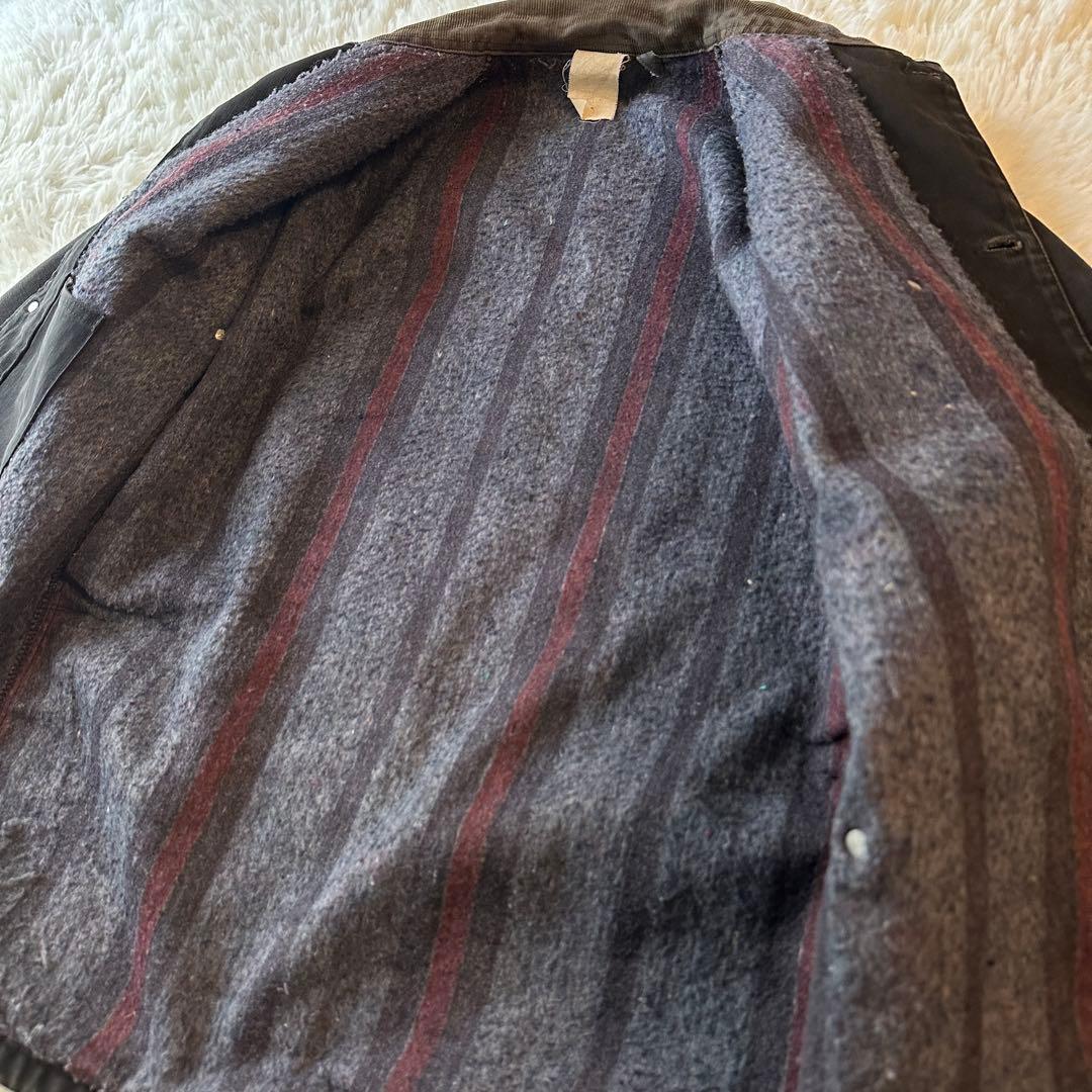 90s Carhartt ミシガンチョアコート ブランケット ブラック L相当