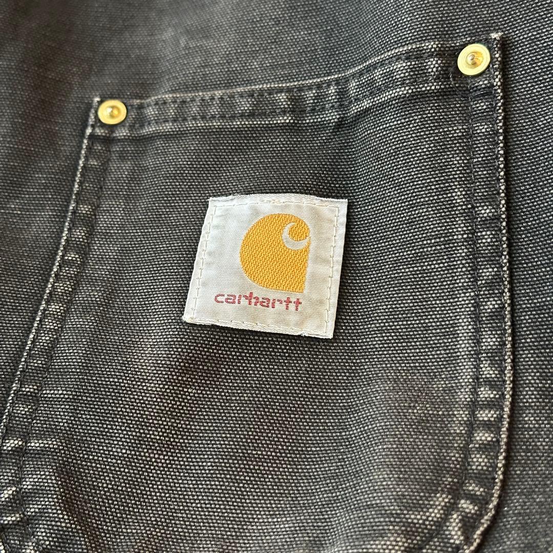 90s Carhartt ミシガンチョアコート ブランケット ブラック L相当