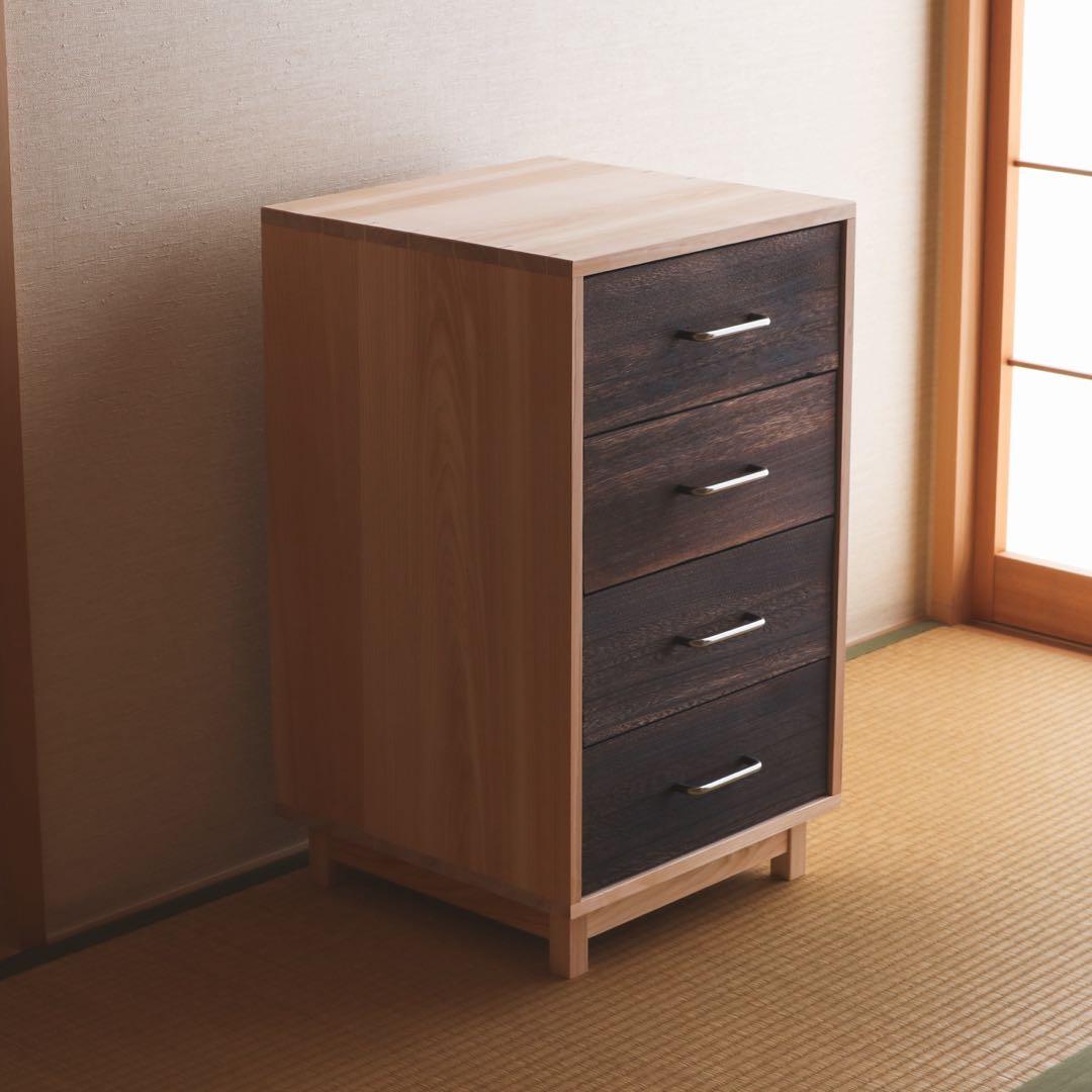 pey　桧の4段チェスト