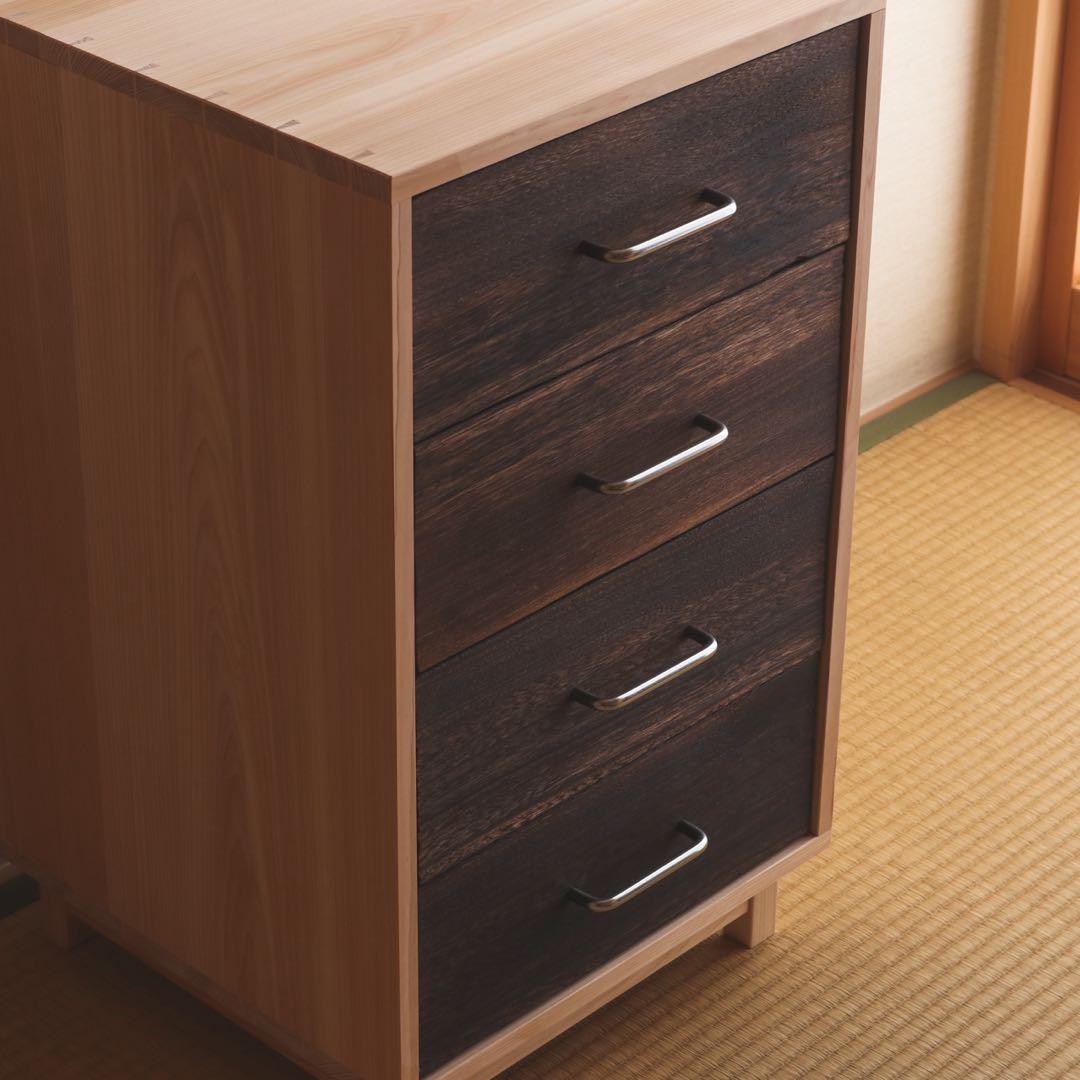 pey　桧の4段チェスト