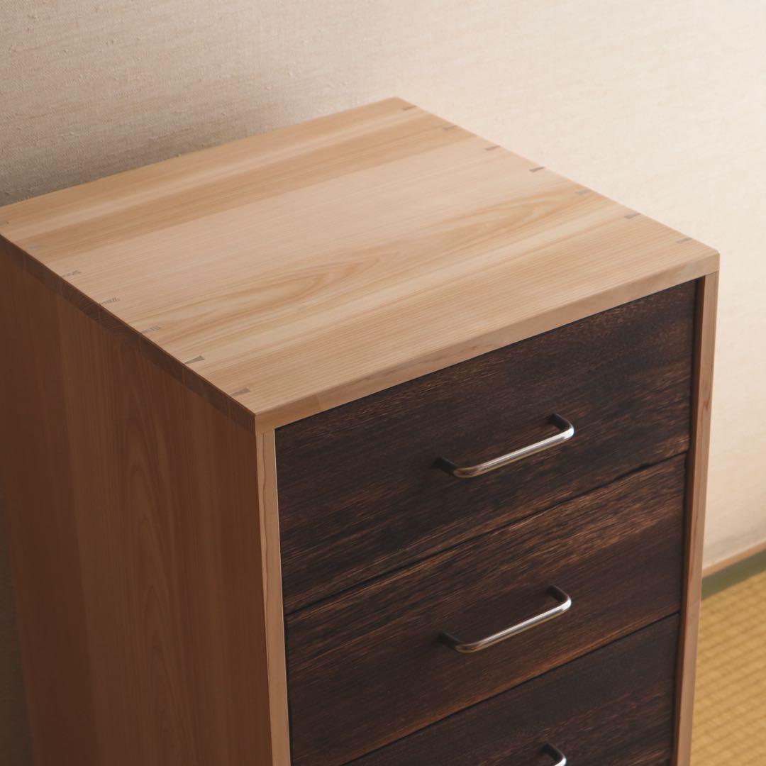 pey　桧の4段チェスト