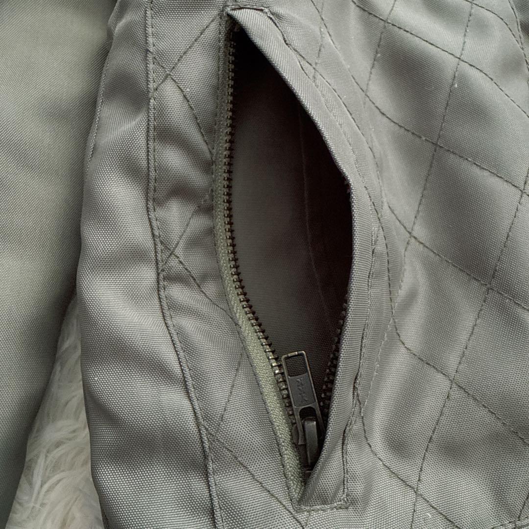 Rosso StyleLab ファー付き レディースL ジャケット カーキ