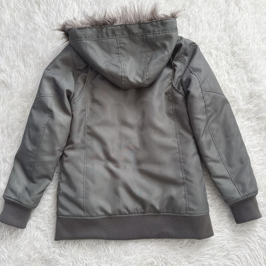 Rosso StyleLab ファー付き レディースL ジャケット カーキ