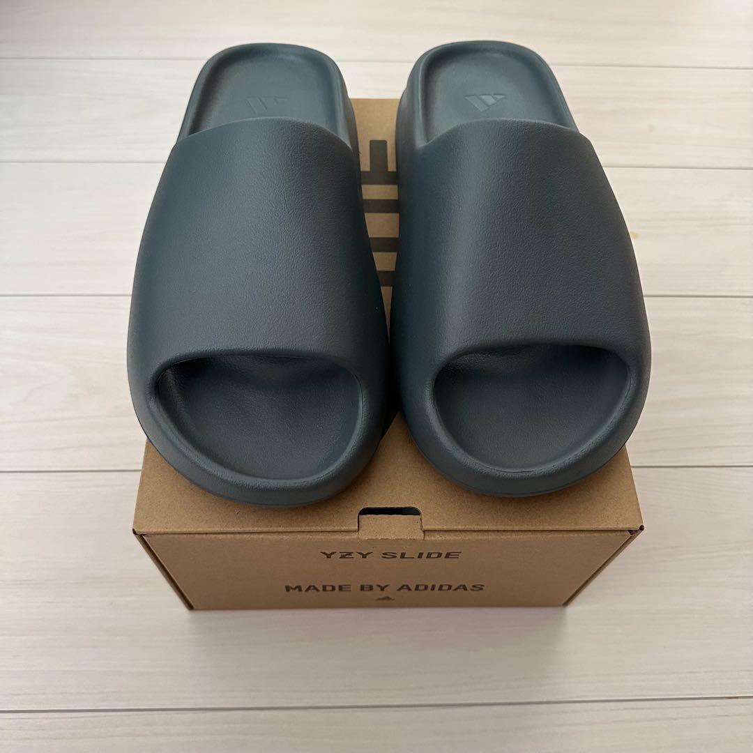 靴 yeezy slide slate marine 28.5cm