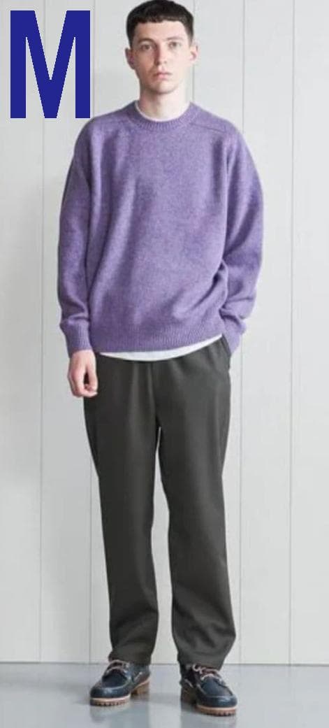 <H>ウーステッド ヴェイカント イージーパンツ　ダークグレー