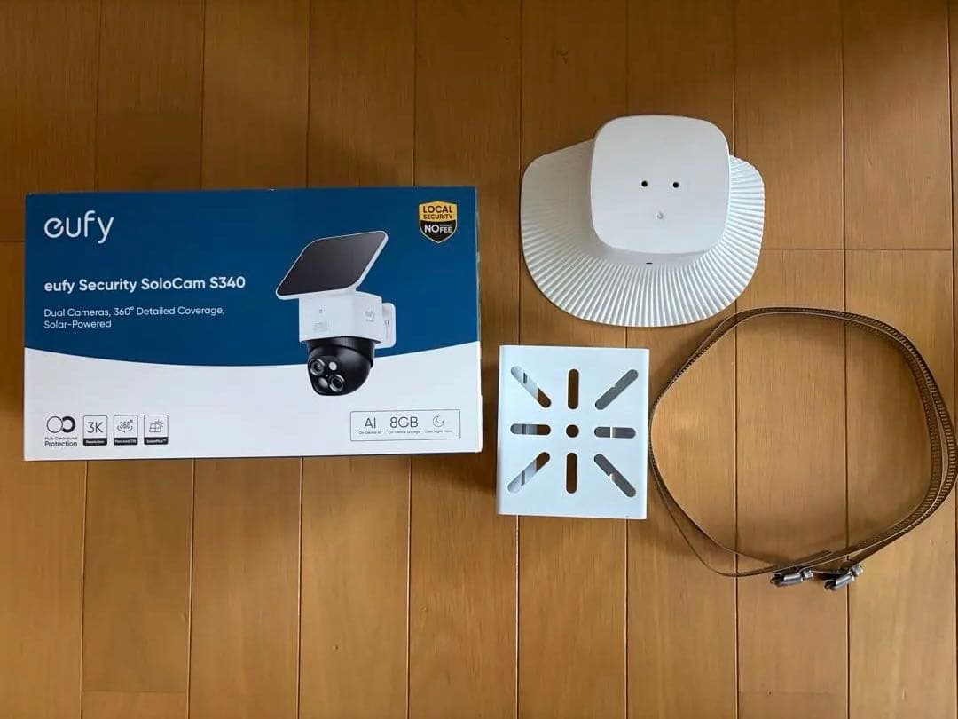 eufy S340 防犯カメラ　防雨カバー　ブラケット付　ポン付けセット