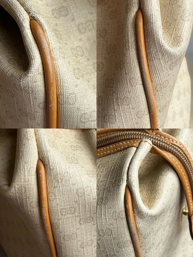 オールドグッチ　マイクロGG ミニボストンバッグ　保存袋付き