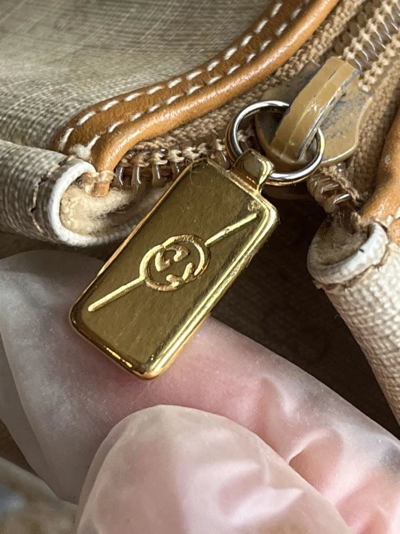 オールドグッチ　マイクロGG ミニボストンバッグ　保存袋付き