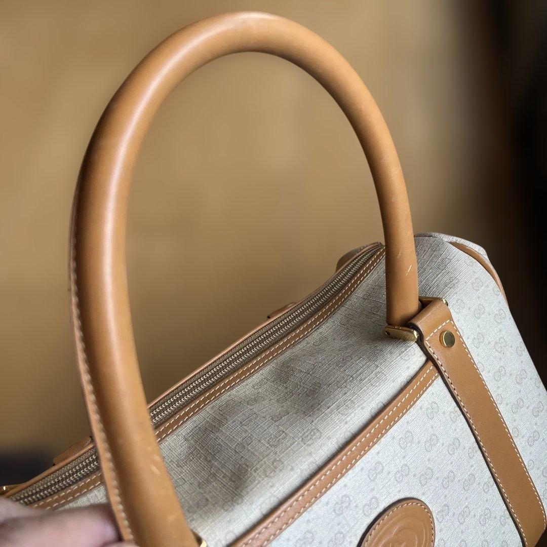 オールドグッチ　マイクロGG ミニボストンバッグ　保存袋付き