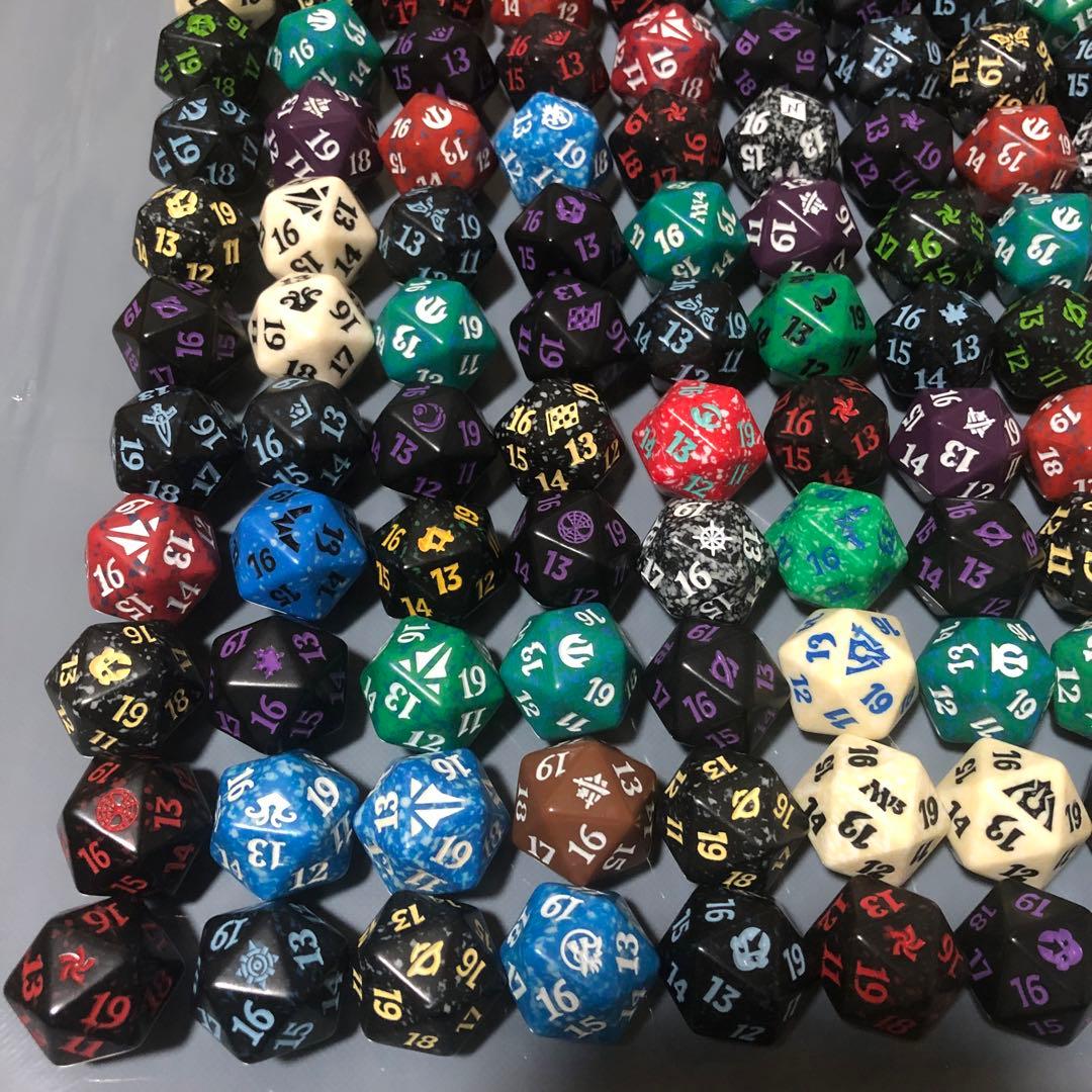 mtg 20面ダイス 185個 スピンダウンライフカウンター サイコロ ダイス