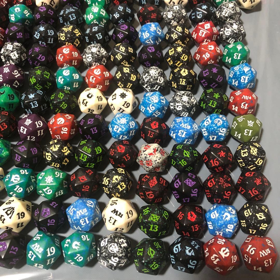 mtg 20面ダイス 185個 スピンダウンライフカウンター サイコロ ダイス