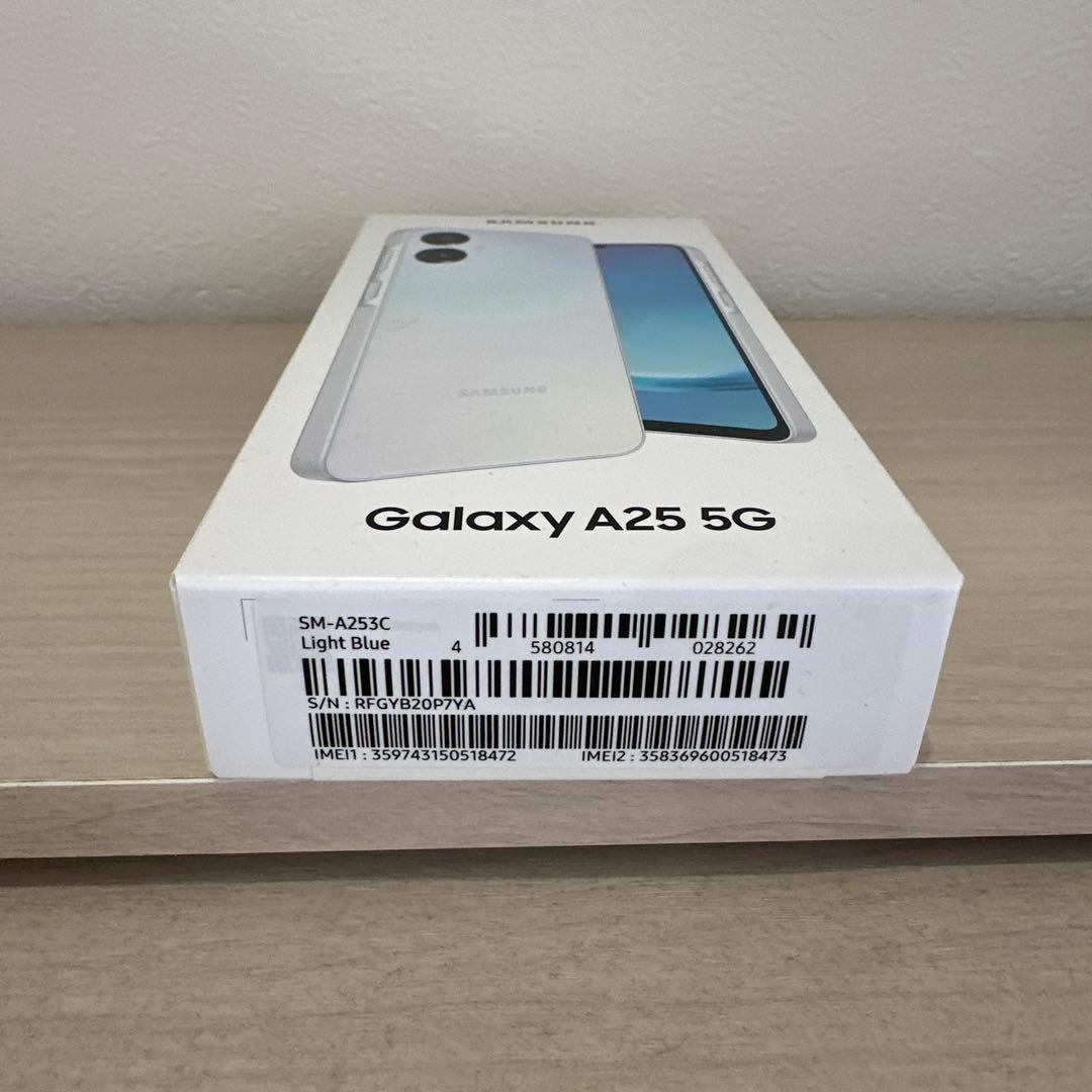 新品未開封Samsung Galaxy A25 5G Light Blue