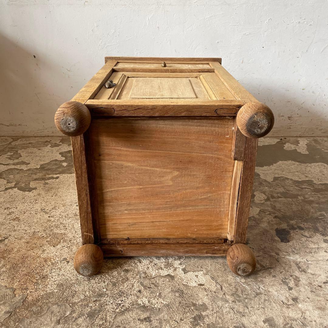 ビンテージ ドロワーサイドテーブル ドロワーベッドサイドテーブル　剥離