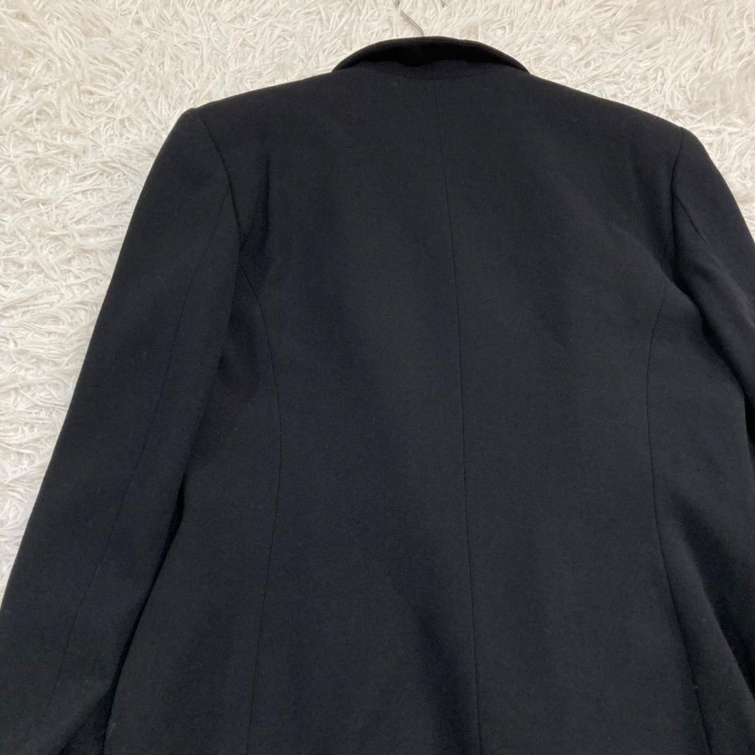 17541✨エトロ 46 2XL ダブルジャケット 裏地ペイズリー 総柄 黒