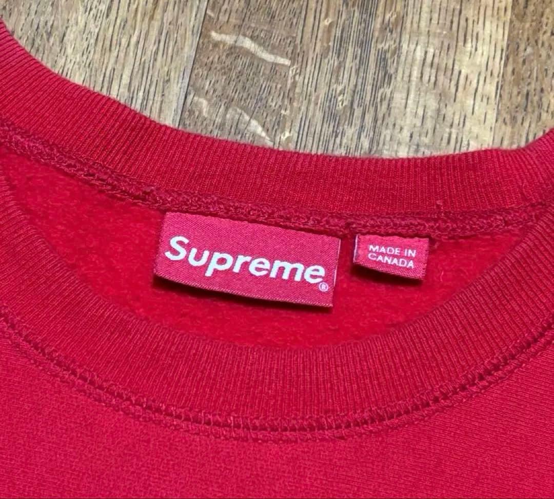 『超美品』Supreme レッド トレーナー M