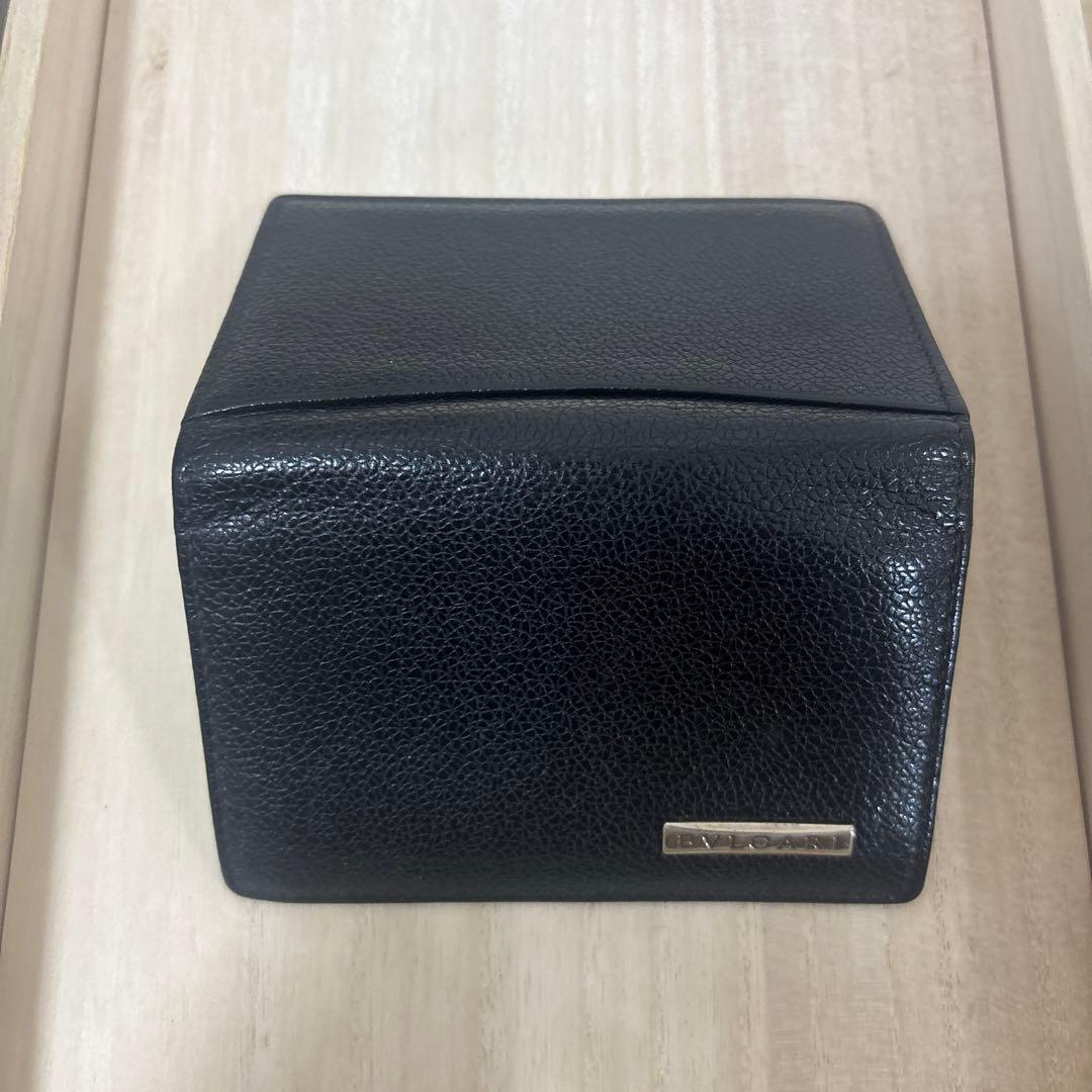 BVLGARI 黒 レザー 名刺入れ　ブルガリ