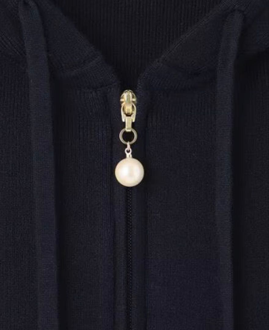 TOCCA トッカ【洗える】ＰＥＡＲＬ　ＨＯＯＤＩＥフーディー　パール パーカー