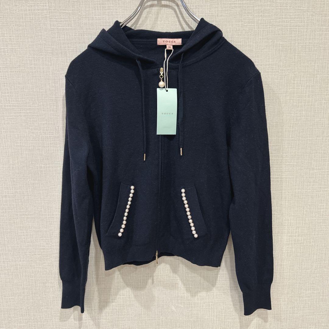 TOCCA トッカ【洗える】ＰＥＡＲＬ　ＨＯＯＤＩＥフーディー　パール パーカー