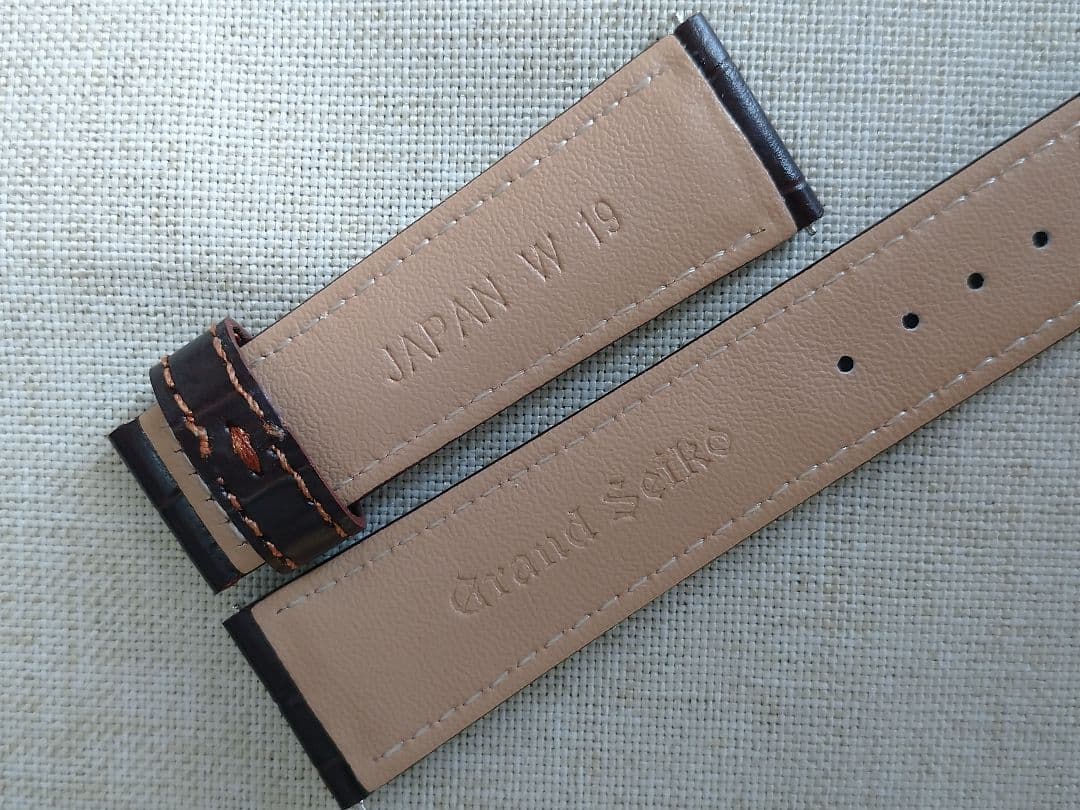 m*n様 グランドセイコー GS 時計ベルト バンド ダークブラウン 19-16