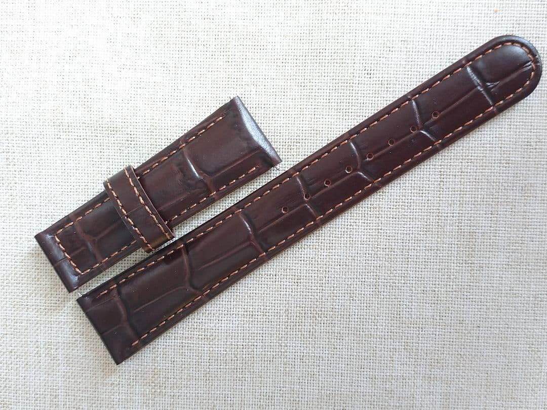 m*n様 グランドセイコー GS 時計ベルト バンド ダークブラウン 19-16