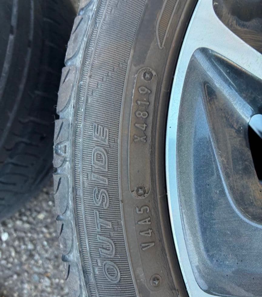 【クウガ】スズキ純正スペーシア165/55R15アルミタイヤセット 2本②